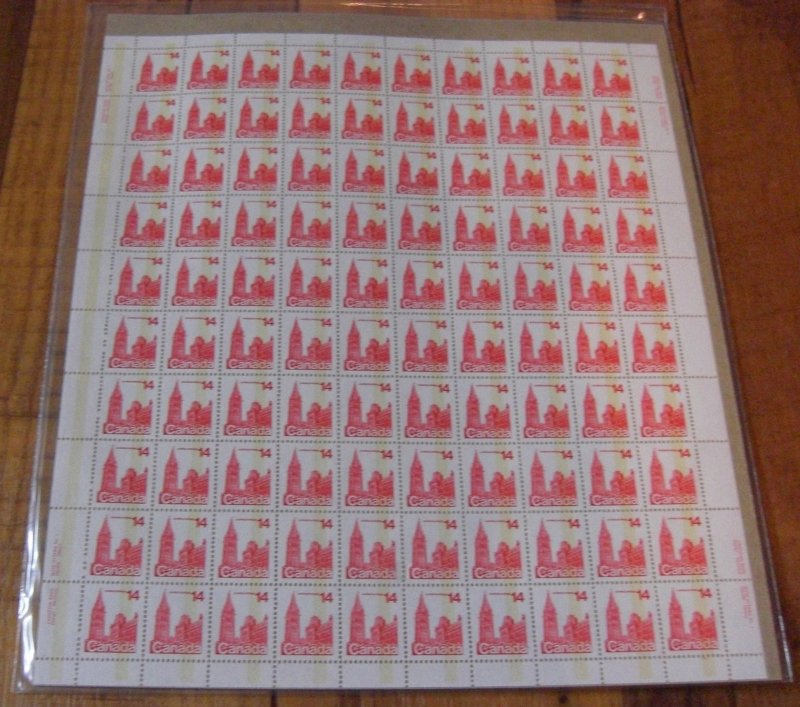 Canada #715 ERROR NH sheet of 50 Sealed  *One bar tag Shifted Variety* C$2700.00