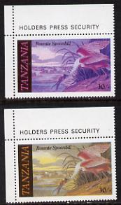 Tanzania 1986 John Audubon Birds 30s (Roseate Spoonbill) ...