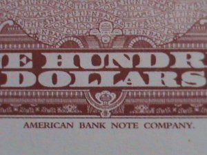 ​CHINA-THE FU-TIEN BANK $100 BANK NOTE PRINTING BY AMERICAN BANKNOTE CO.UNC-VF