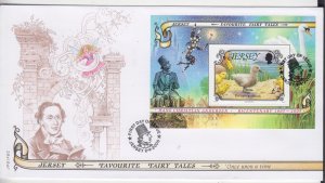 Jersey 2005 Fairy Tales,  Miniature Sheet,    on FDC