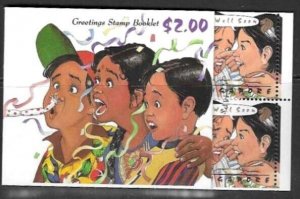 SINGAPORE SGSB14 1993 GREETINGS BOOKLET USED