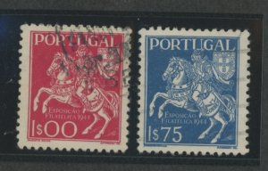 Portugal #636-637 Used Single