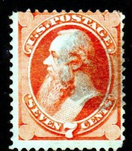 SC# SC# 149 - (7c) - Edwin Stanton- Vermillion perf 12 - Used Single