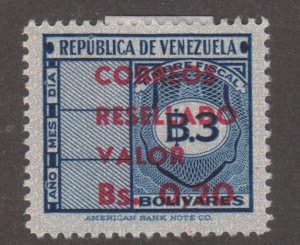 Venezuela 880 Revenue Stamps O/P 1965