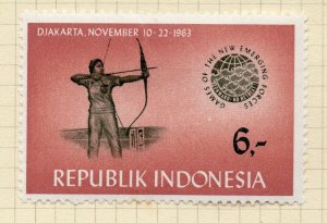 Indonesia 1963 Early Issue Fine Mint Hinged 6r. NW-14746