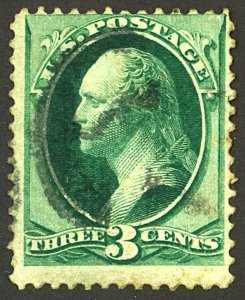 U.S. #136 USED CREASES YELLOWING