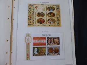 Cook Islands 1969-1971 Mint Stamp Collection on Album Pages 