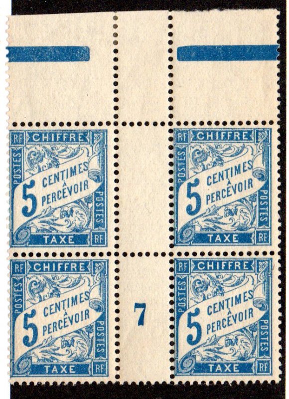 FRANCE J29 MNH BLOCK4 SCV $12.00 BIN $6.00 NUMERICAL