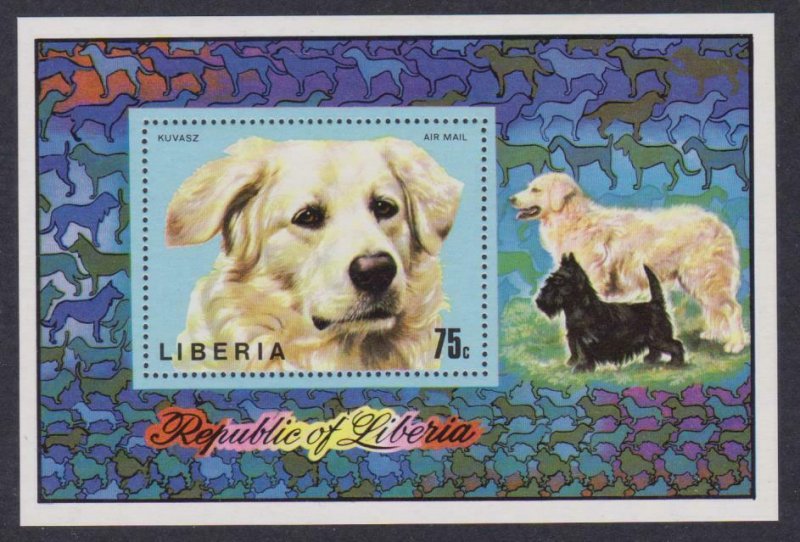 Liberia Airmail # C202 , Hungarian Sheepdog , VF OG NH S/S - I Combine S/H