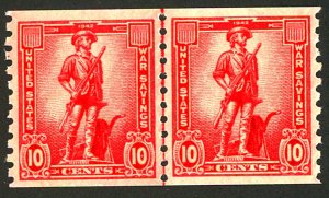 U.S. #WS12 MINT LINE PAIR OG NH