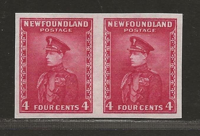 NEWFOUNDLAND  SC# 189a   IMPERF PAIR  VF/MNH