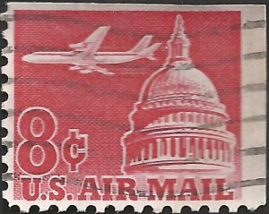 # C64 USED JET AIRLINER OVER CAPITOL