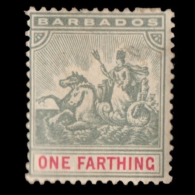 BARBADOS 1904 QV Victoria Sc# 90 MINT MH OG F/VF CV$14