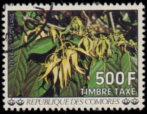 Comoro Islands #J15-J17, Incomplete Set(3), Top Values, 1977, Flowers, Used, CTO