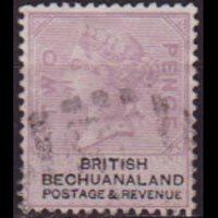 BECHUANALAND 1887 - Scott# 12 Queen Opt. 2p Used