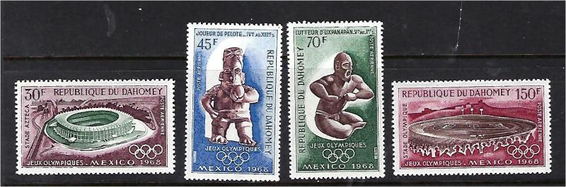 Dahomey Set  Scott #C85-8 unused, never hinged