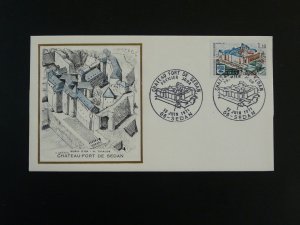 architecture castle of Sedan FDC France 1971