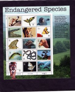 3105 Endangered Species, MNH sheet/15 (#P3333)