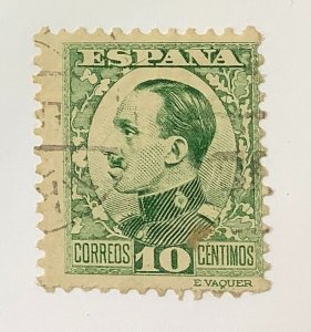 Spain 1930 Scott 408 used - 10c, King Alfonso XIII