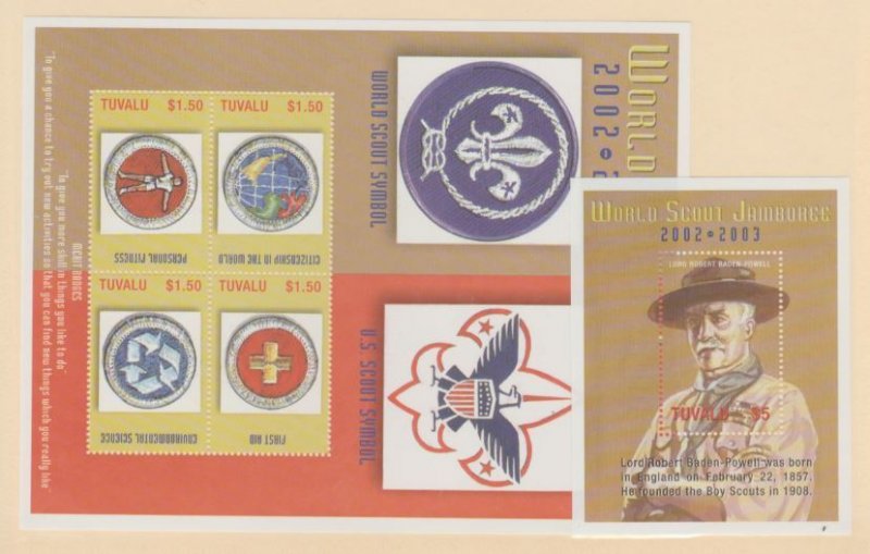 Tuvalu Scott #894-895 Stamps - Mint NH Souvenir Sheet Set