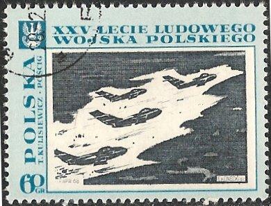 Poland 1619 (used) 60g WWII: fighter planes