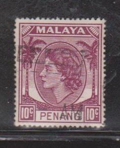 PENANG Scott # 35 Used - QEII Definitive Issue