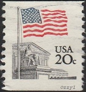 USA #1895 1981 20c Flag Over Court USED- VF-NH.