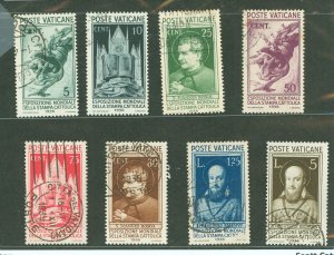 Vatican City #47-54 Used Single (Complete Set)