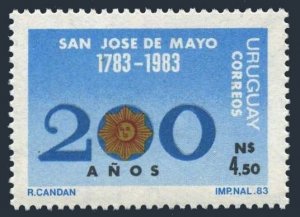 Uruguay 1160, MNH. Michel 1694. Department of San Jose de Mayo, 200th Ann. 1984.