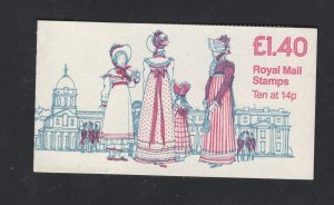 GB - #FM3a  1981  £1.40 Costume booklet  CV £2.75