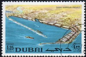 Dubai 140 - Cto - 1.25r Port Rashid (1970) *cv $0.85)