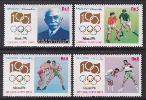 Pakistan 861-864 Summer Olympics MNH VF