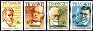 Transkei - 1990 Heroes of Medicine Set MNH** SG 249-252