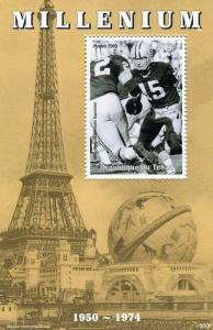 Chad 1999 EVENTS 1950-1974 Football American Superbowl s/s Perforated Mint (NH)