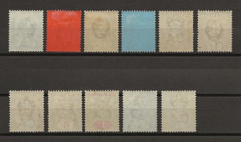FIJI 1903 SG 104/114 MINT