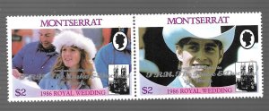 Montserrat 1986 - MNH - Pair - Scott #616 *