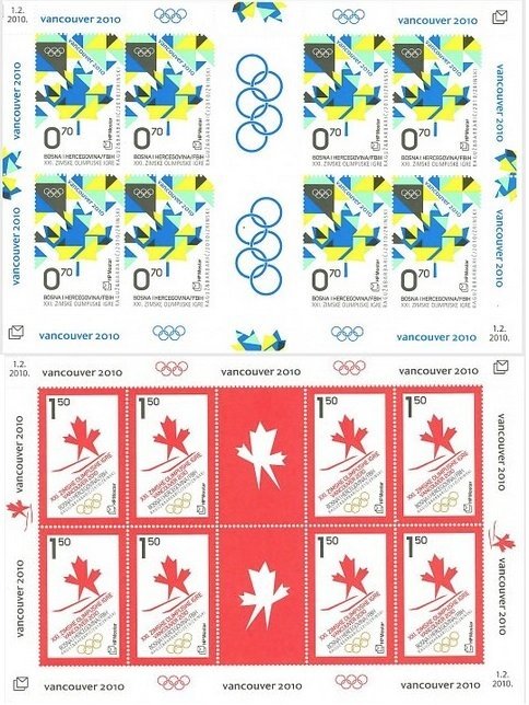 Bosnia and Herzegovina Mostar 2010 MNH Stamps Mini Sheet Sc 228-9 Sport Olympics