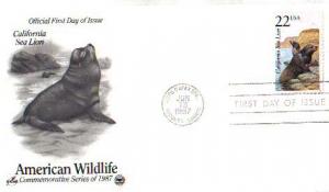 United States, First Day Cover, Marine Life