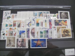 GERMANY 1992  MNH  LOOKS COMPLETE FOR THE YEAR  (131)