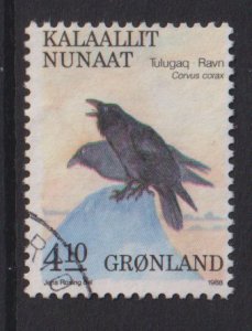 Greenland  #180  used  1988   birds  4.10k