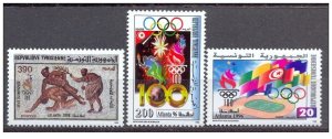 1996- Tunisia- Tunisie- Olympic Games : Atlanta 1996 USA- Complete set 4v.MNH** 