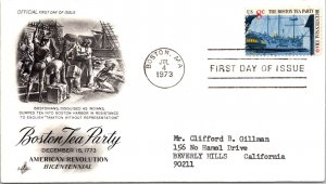 FDC 1973 SC #1483a Artcraft Cachet - Boston MA - Single - J1812