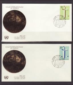 UN New York 314-315 Court Geneva S/2 U/A FDC