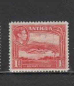 ANTIGUA #85 1938 1p KING GEORGE I & NELSONS DOCKYARD MINT VF LH O.G bb