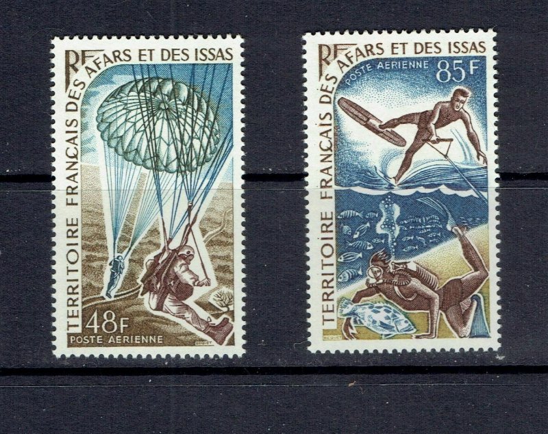 AFARS & ISSAS - 1968 PARACHUTISTS AND DIVER - SCOTT C51 TO C52 - MNH