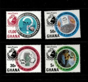 Ghana 1973 - Interpol - Set of 4 Stamps - Scott #495-8 - MNH
