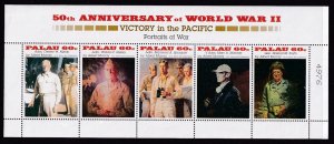 Palau 380 Anniversary WWII Souvenir Sheet MNH VF