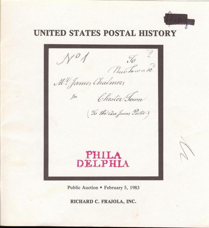Frajola: Sale # 8  -  United States Postal History, Frajo...