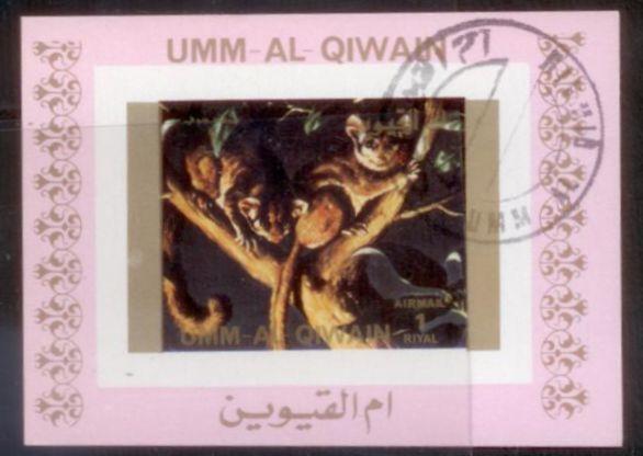 Umm al Qiwain 1972 Animal Mini-Sheet Used