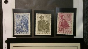 Belgium 1960 Semi-Postal Scott# B660-B662a MNH VF set of 3 + Souvenir Sheet